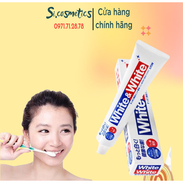 Kem Đánh Răng White And White Lion 150g Của Nhật