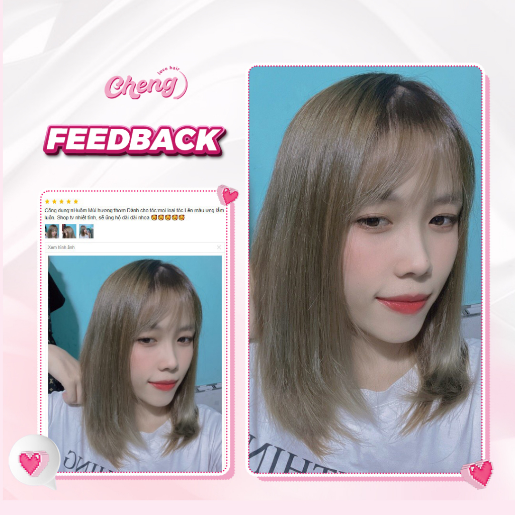 Thuốc Nhuộm Tóc Màu NÂU KHÓI SÁNG Không Tẩy| Chenglovehair, Chenglovehairs