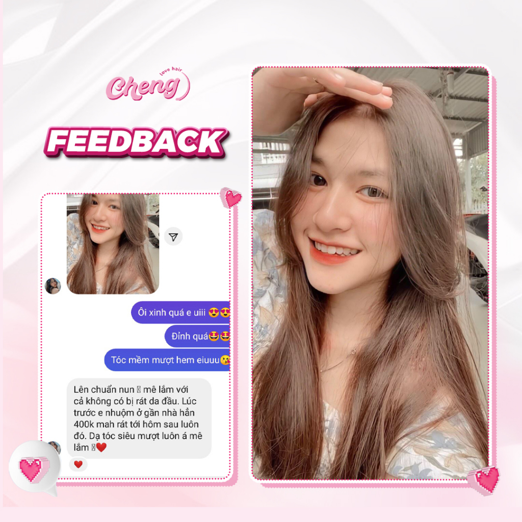 Thuốc Nhuộm Tóc Màu NÂU KHÓI SÁNG Không Tẩy| Chenglovehair, Chenglovehairs