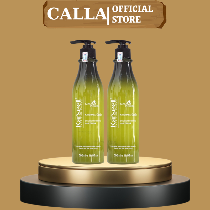 Gel Bóp Tóc Tạo Kiểu Tóc Uốn Xoăn KARSEELL Naturally Curly 500ml Vào Nếp Chuẩn Ý Muốn