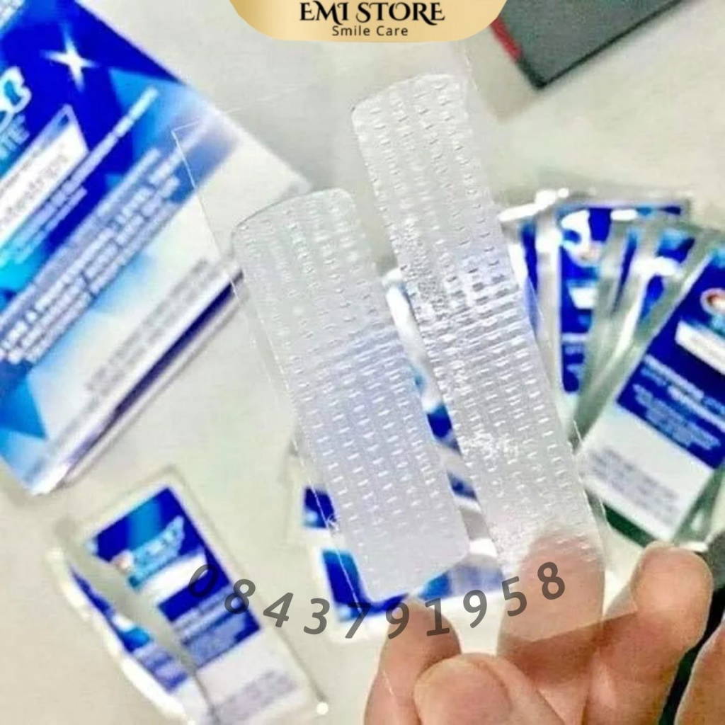 [SET 7 GÓI] Miếng dán trắng răng Crest 3D White  – Răng trắng sáng, an toàn cho men răng
