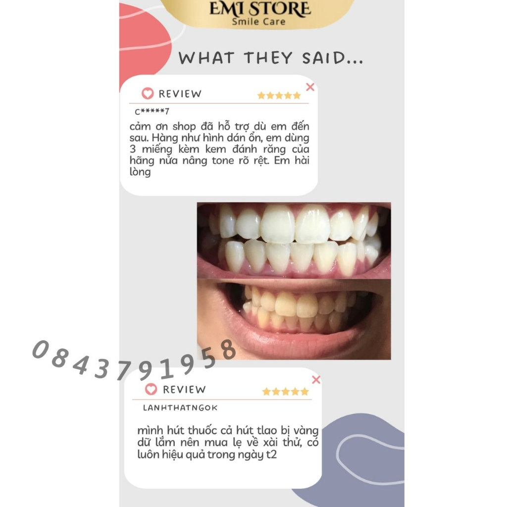 [SET 7 GÓI] Miếng dán trắng răng Crest 3D White  – Răng trắng sáng, an toàn cho men răng