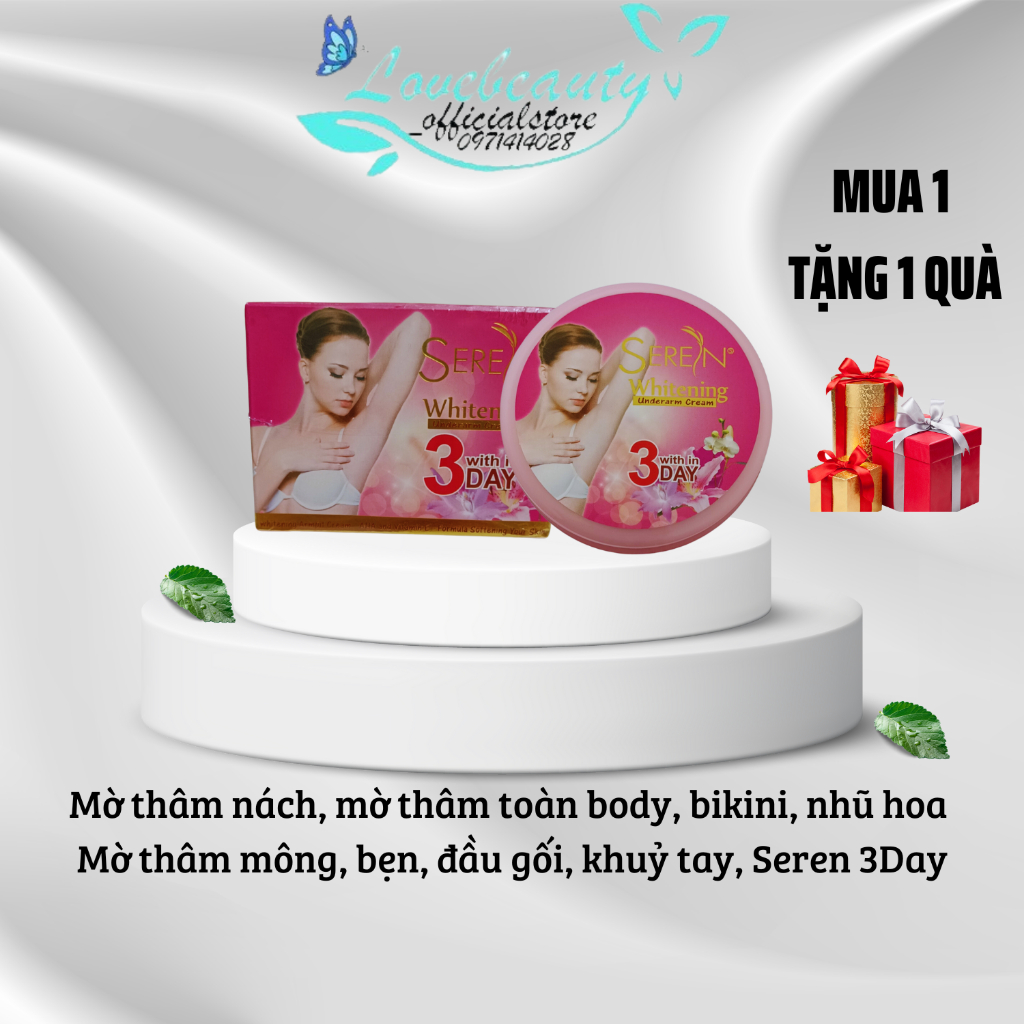 giảm thâm Seren 3 day mờ thâm nách thâm bẹn thâm mông thâm đầu gối khử mùi hôi nách hồng nhũ hoa ??̣̆?? ??́? ???????