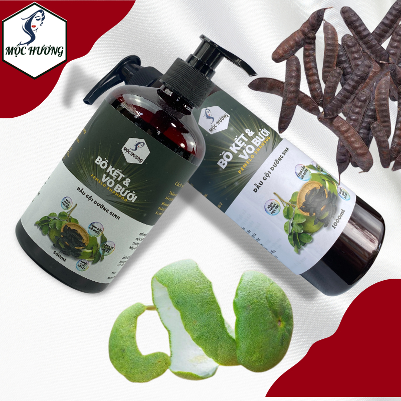 Dầu gội thảo dược bồ kết vỏ bưởi – Giảm khô gãy – mượt tóc – dưỡng mượt tóc