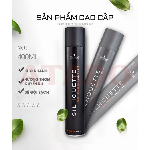 Gôm Xịt Tóc Nam Silhouette 420 ml