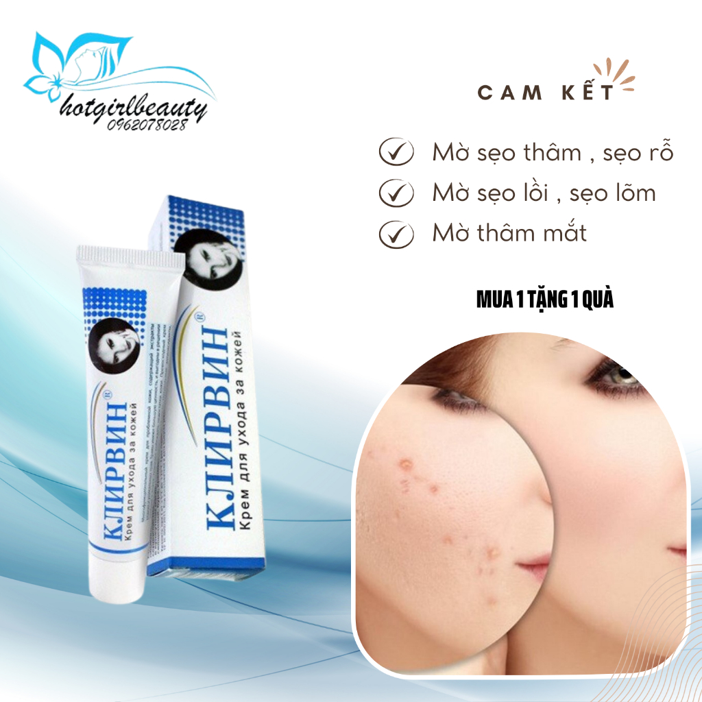 kem mờ sẹo klirvin nga kem xoá sẹo lồi lõm rỗ mờ thâm mụn rạn da ngừa mụn giảm thâm mắt [??̣̆?? ??́? ???????? ??̣̆?]