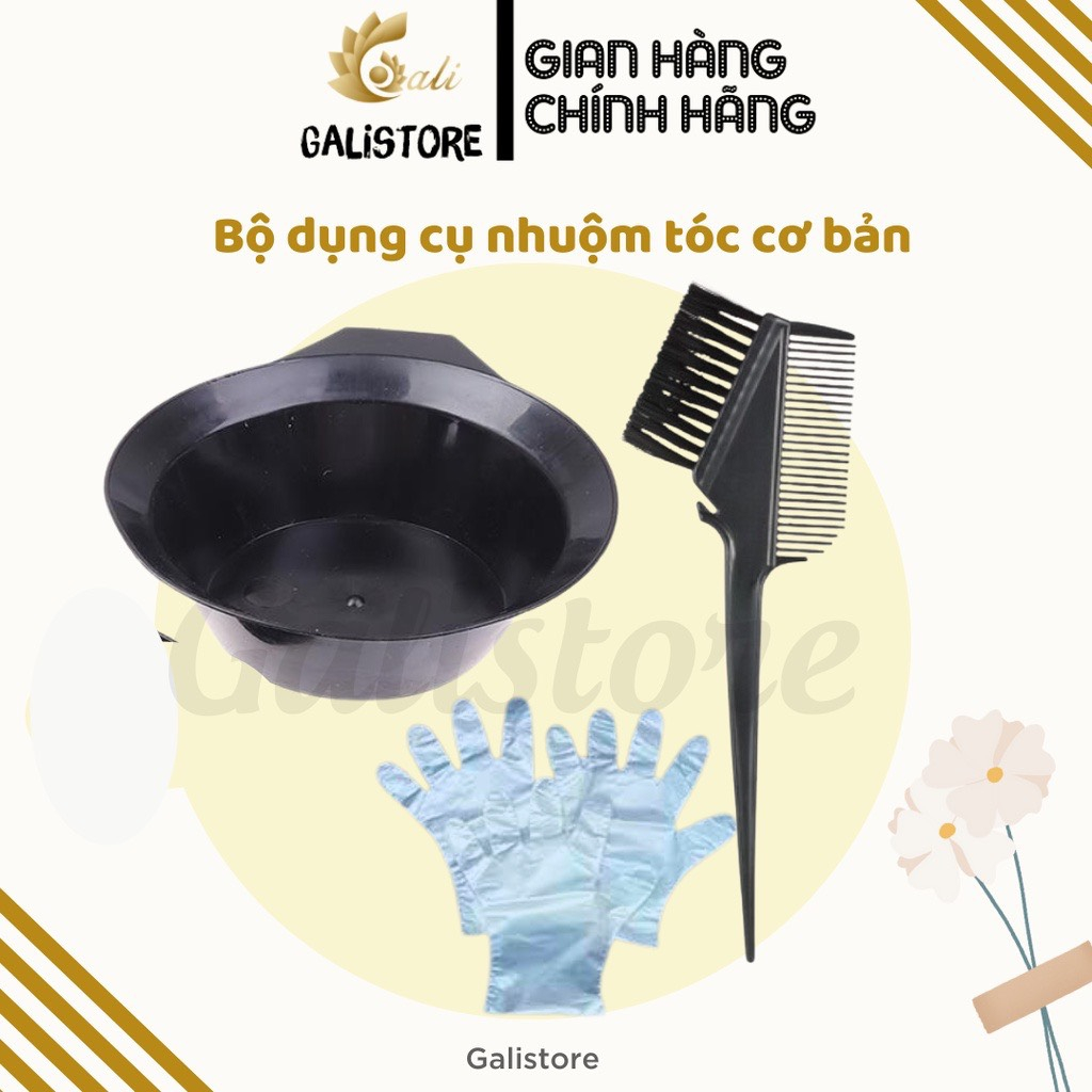 Thuốc nhuộm tóc Đỏ Rượu nhuộm tóc màu đỏ rượu vang, đỏ nâu, đỏ dâu trầm không cần tẩy tóc kèm oxy trợ nhuộm Galistore