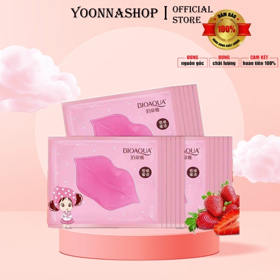 Mặt nạ môi Bioaqua nội địa Trung – Mask môi dưỡng môi hồng tự nhiên, dưỡng ẩm cực tốt