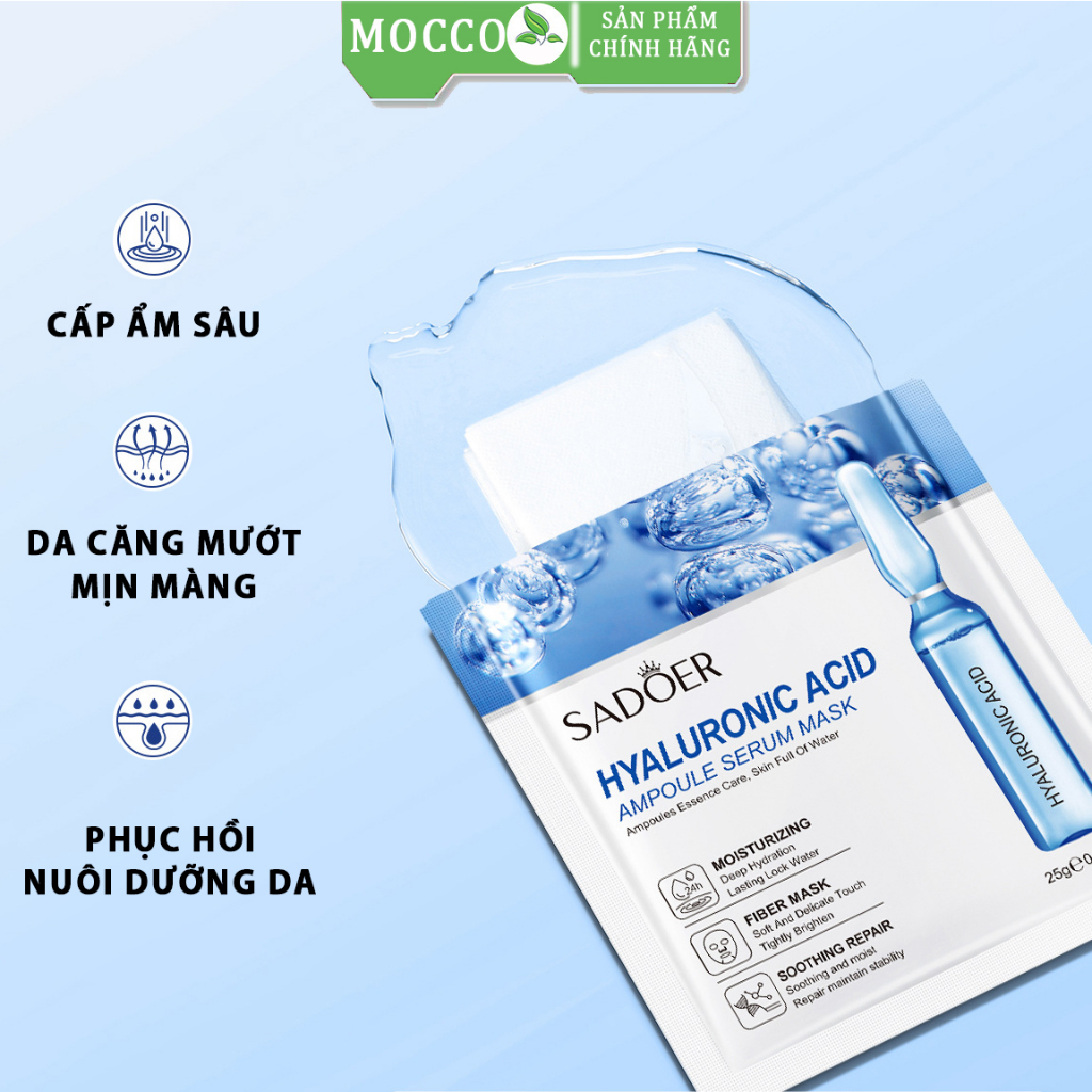 Mặt nạ làm trắng cấp ẩm giảm thâm nám làm sáng giúp da săn chắc Sadoer MOCCO MN026