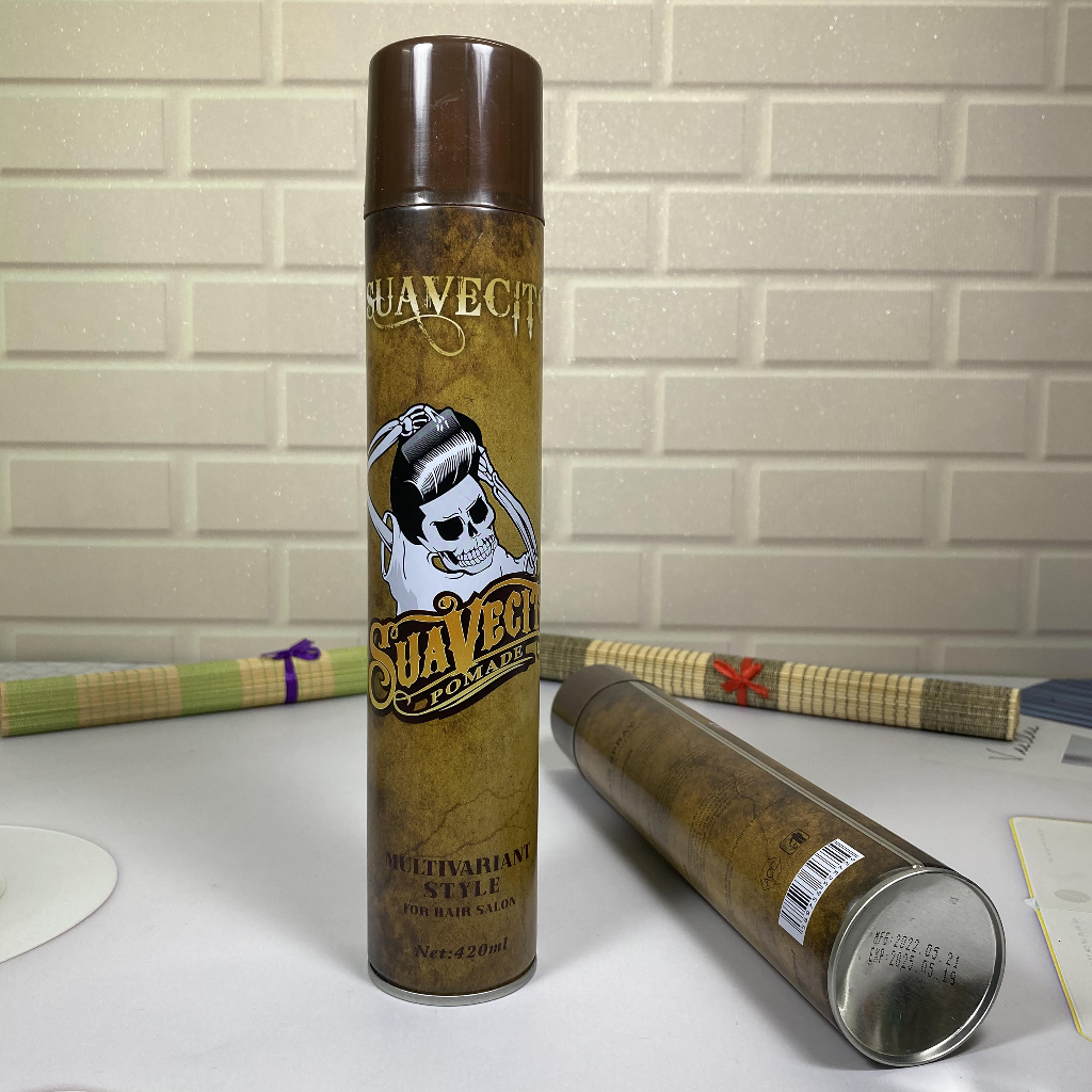 Gôm Xịt Tóc SUAVECITO 420ml – Gôm Xịt Tóc Nam Tạo Kiểu Giữ Nếp Tóc 24h, Keo Xịt Tóc Bản Đặc Biệt Cực Thơm, Dễ Sử Dụng