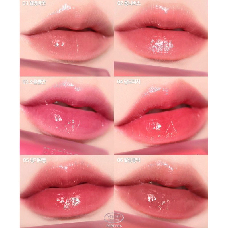 Son Tint Bóng Peripera Bare Water Tint Ink 3.8g xinh xắn Hàn quốc