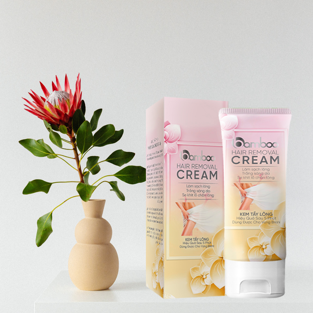 Kem tẩy lông BamBoo sạch lông hiệu quả, se khít lỗ chân lông giúp làm sáng da 60ml