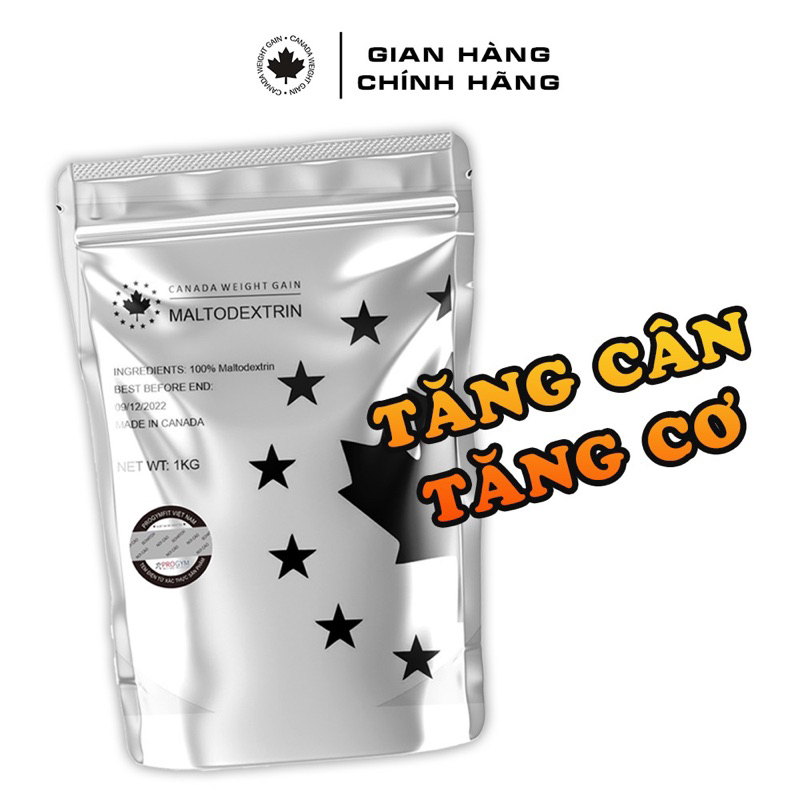 Sữa Hỗ Trợ Tăng Cân – Tăng Cơ MALTO Túi 1kg – Canada Weightgain- FreeShip