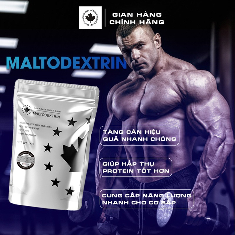 Sữa Hỗ Trợ Tăng Cân – Tăng Cơ MALTO Túi 1kg – Canada Weightgain- FreeShip