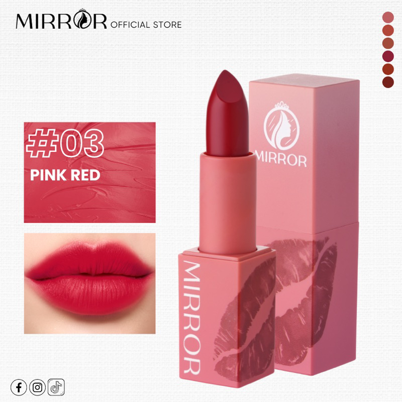 [DATE MỚI] Son thỏi lì MIRROR Matte Lipstick 4g – Son môi chính hãng siêu lì mềm mịn, lâu trôi, không chì, dưỡng ẩm môi
