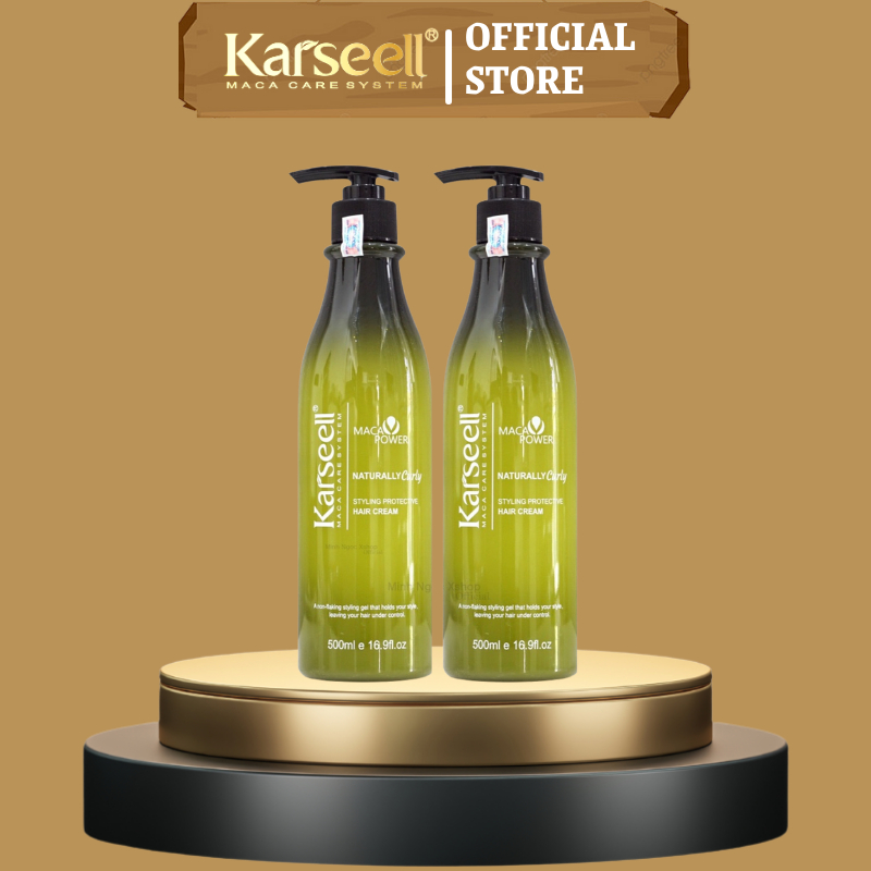Gel giữ nếp tóc xoăn Karseell Curly Cream tạo kiểu dưỡng tóc uốn xoăn | Gôm mềm tạo kiểu tóc KARSEELL 200ML