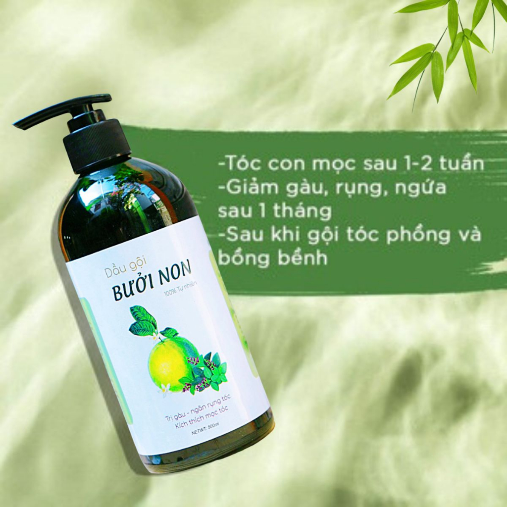 Dầu gội bưởi thảo dược kích mọc tóc giảm rụng tóc – dầu gội thiên nhiên chứa tinh dầu bưởi chống rụng tóc 500ml
