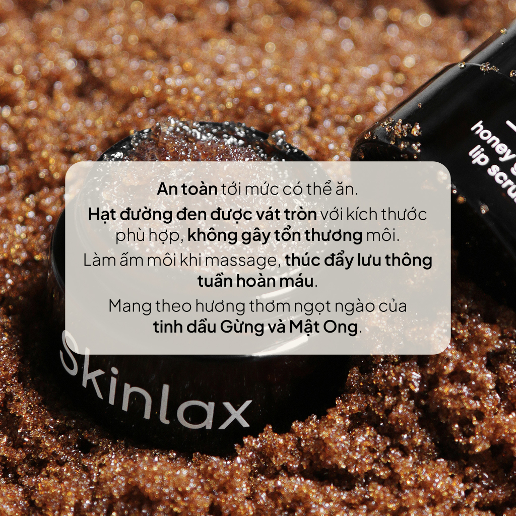 Tẩy Da Chết Môi Mật Ong Gừng SKINLAX (20g)