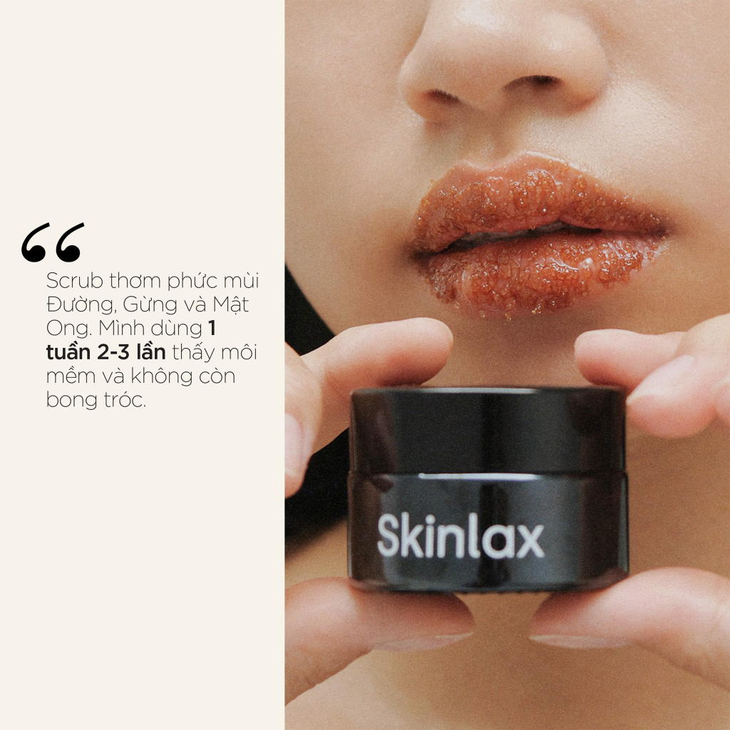 Tẩy Da Chết Môi Mật Ong Gừng SKINLAX (20g)