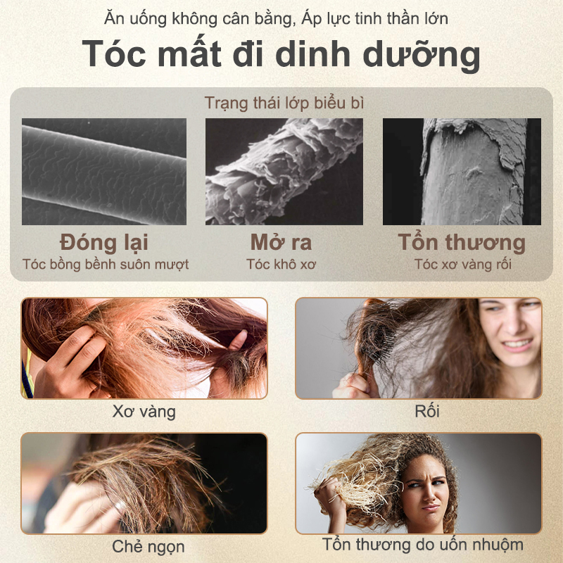 Kem ủ tóc Keratin mặt nạ tóc kem duỗi tóc chăm sóc tóc mềm mượt phục hồi tóc hư tổn  khô dưỡng ẩm trơn mượt 500G