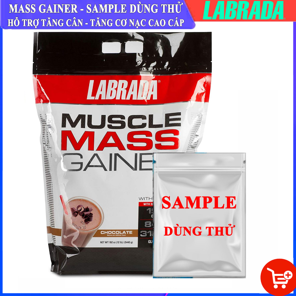 Sữa tăng cân tăng cơ Muscle Mass Gainer hương Chocolate hỗ trợ tăng cân tăng cơ nhanh – Hàng chính hãng BBT