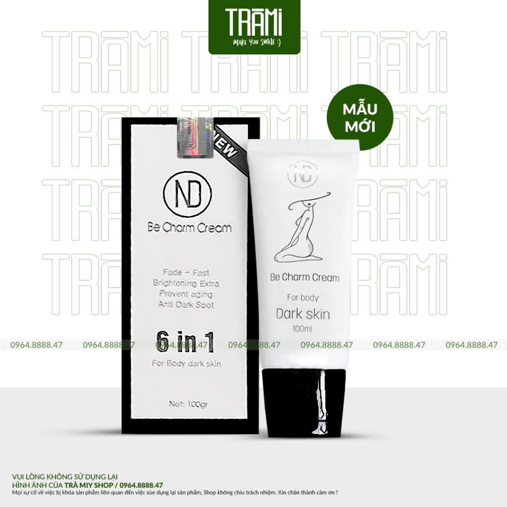 [CHÍNH HÃNG – MẪU MỚI] Kem Làm Sáng Da Đa Năng ND Be Charm Cream Dark Skin – Dưỡng Ẩm, Giảm Thâm.
