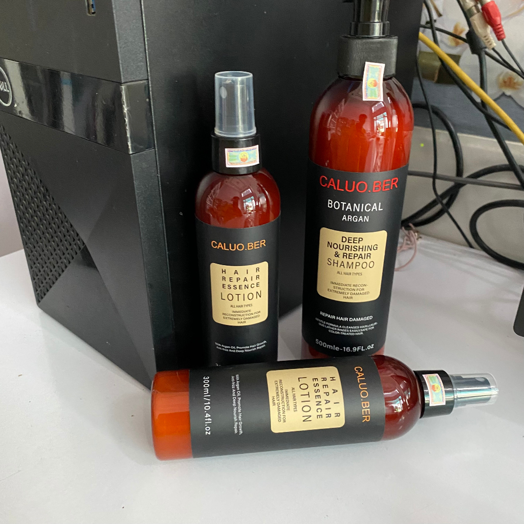 (CHÍNH HÃNG) Xịt dưỡng tóc siêu mềm mượt, phục hồi tóc COLLAGEN Hair Repair Essence Lotion Caluo.Ber 300ml