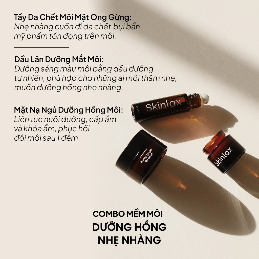Combo Dưỡng Mắt, Giảm Thâm, Dưỡng Hồng Môi SKINLAX