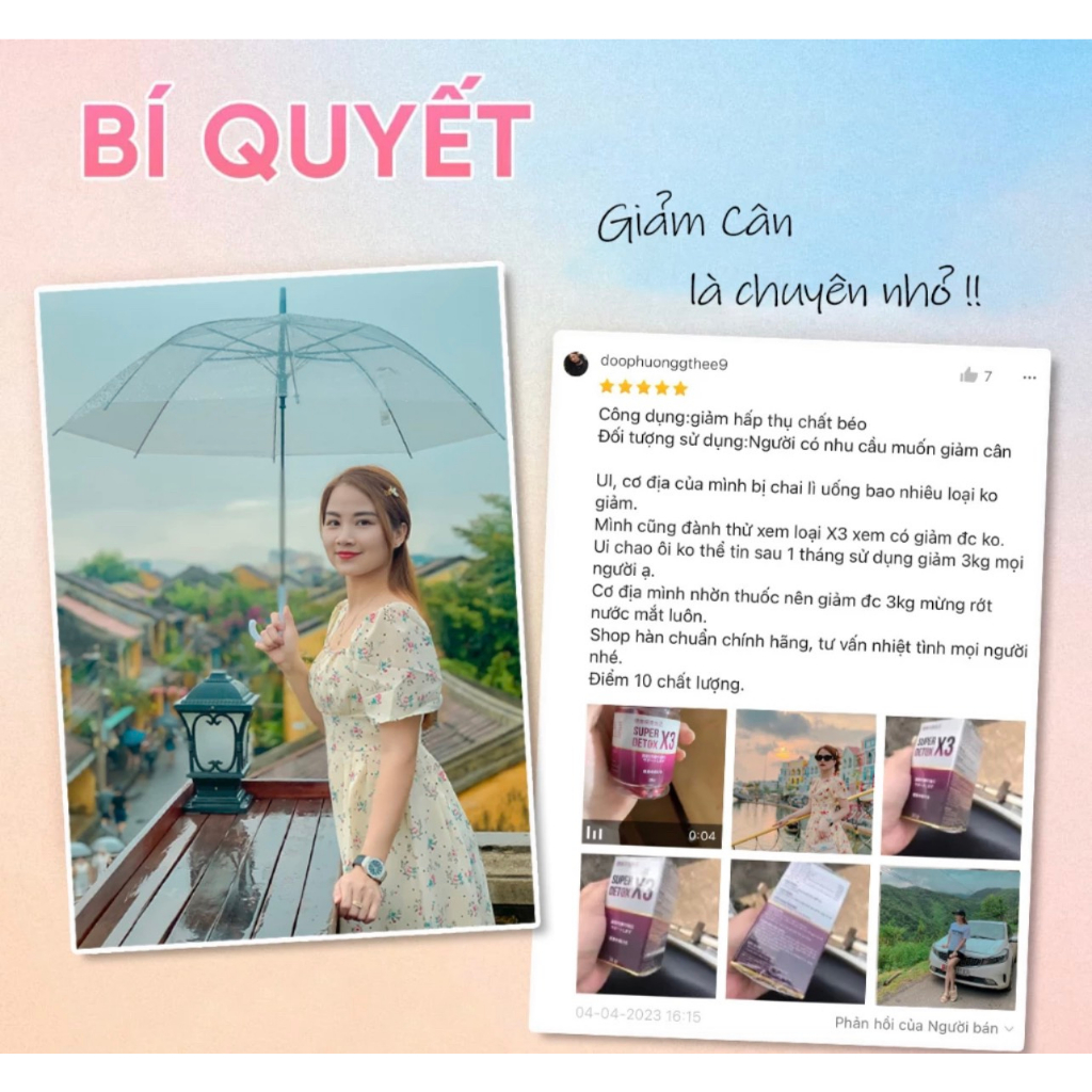 [CỰC SỐC] Giảm cân cấp tốc Super Detox X3 Ngân 98 tăng cường chuyển hoá chất béo hỗ trợ giảm cân – balan store