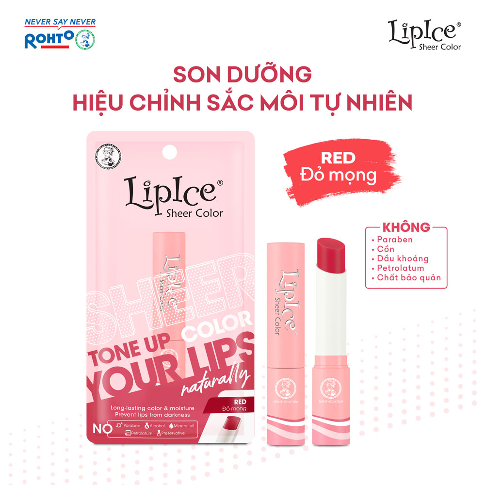 Son dưỡng có màu hiệu chỉnh sắc môi Lipice Sheer Color 2.4g