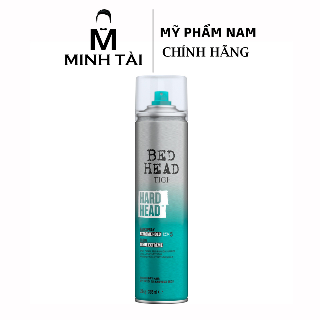 Gôm Xịt Tóc TIGI Bed Head Hard Head – 385ml – Hàng Chính Hãng