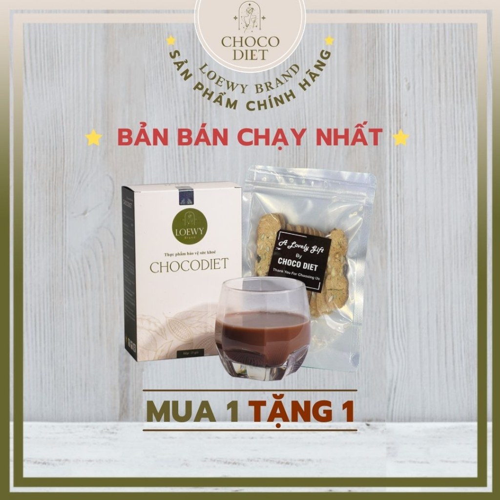 Chocodiet Giảm Cân Cấp Tốc, An Toàn Chính Hãng LOEWYBRAND – Mua 1 Tặng 1