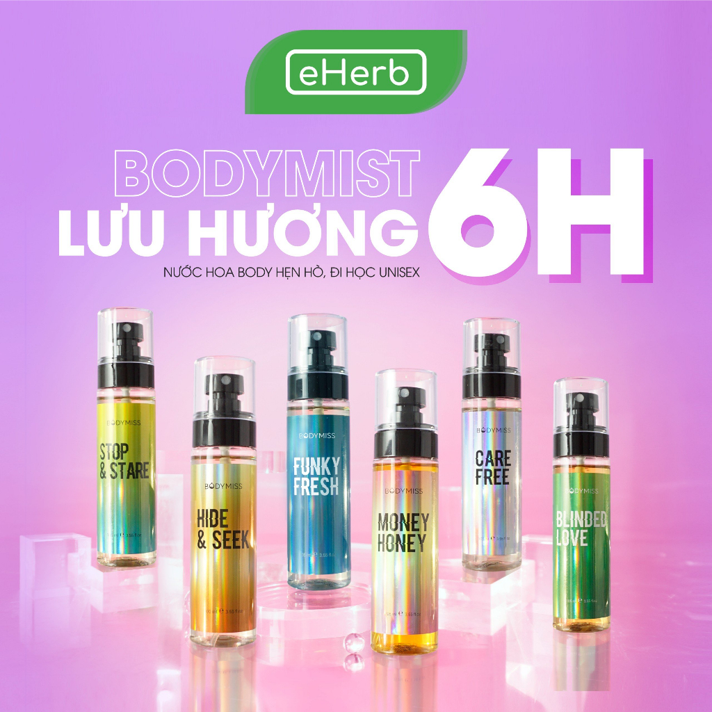 [MUA 2 TẶNG 2] Bodymist Nam Nữ Toàn Thân Lưu Hương 6 Giờ – Nước Hoa Hẹn Hò BODYMISS 105ml (Chai)