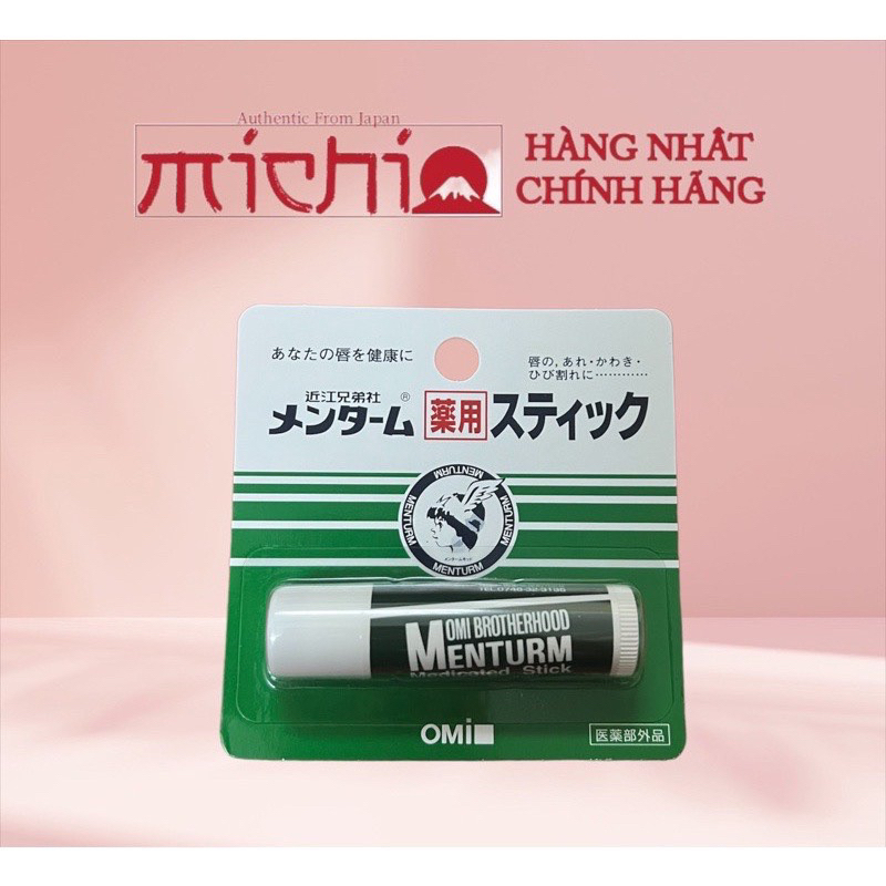 Son dưỡng môi Omi Menturm chống khô nứt nẻ 4g Nhật Bản