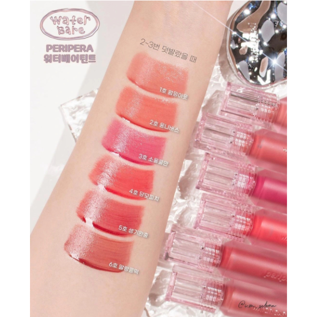 (BILL KOREA) Son Tint Bóng PERIPERA Water Bare Tint 3.7g