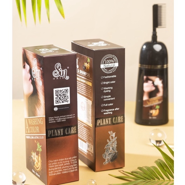 [Chính hãng] Dầu Gội Phủ Bạc Sin Hair Nhân Sâm Nhật Bản N1