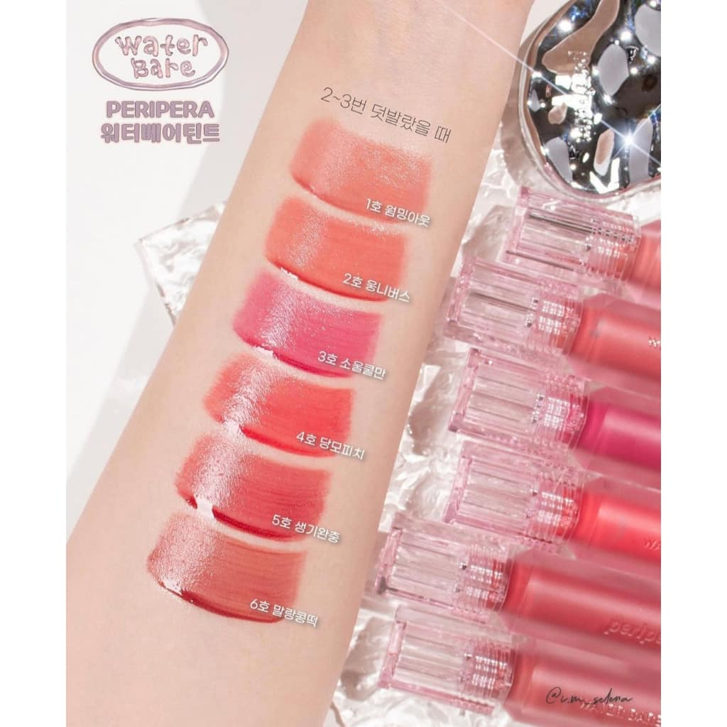 [CHUẨN AUTH] Son Tint Bóng Peripera Water Bare Tint Đủ Màu 01 02 03 04 05 06 07 08 Siêu Đẹp Lâu Trôi Căng Mọng