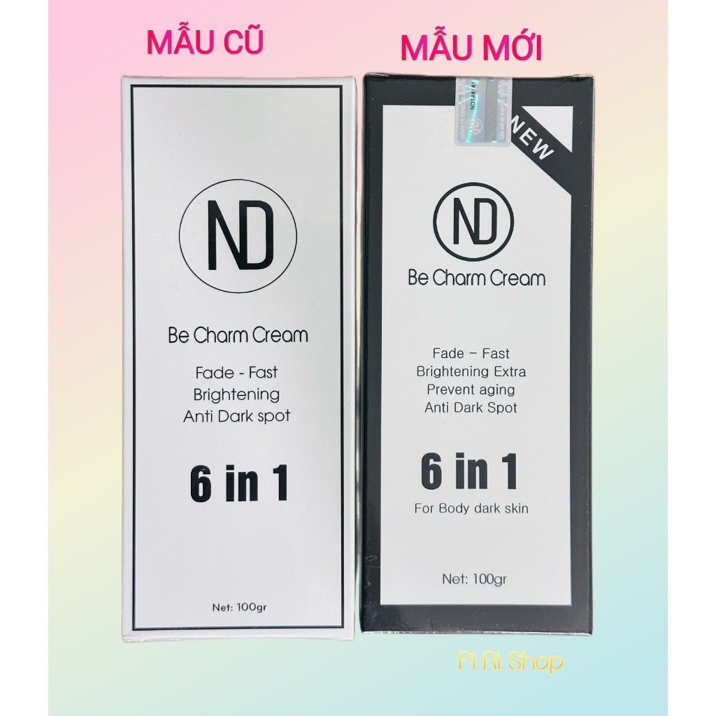 Kem Làm Sáng Da Xoá Thâm Vòng 3 – Nách – Đầu Gối – Khuỷu Tay – Bikini – Hồng nhũ hoa Be Charm Cream 6️⃣ in 1️⃣ số 1 VN