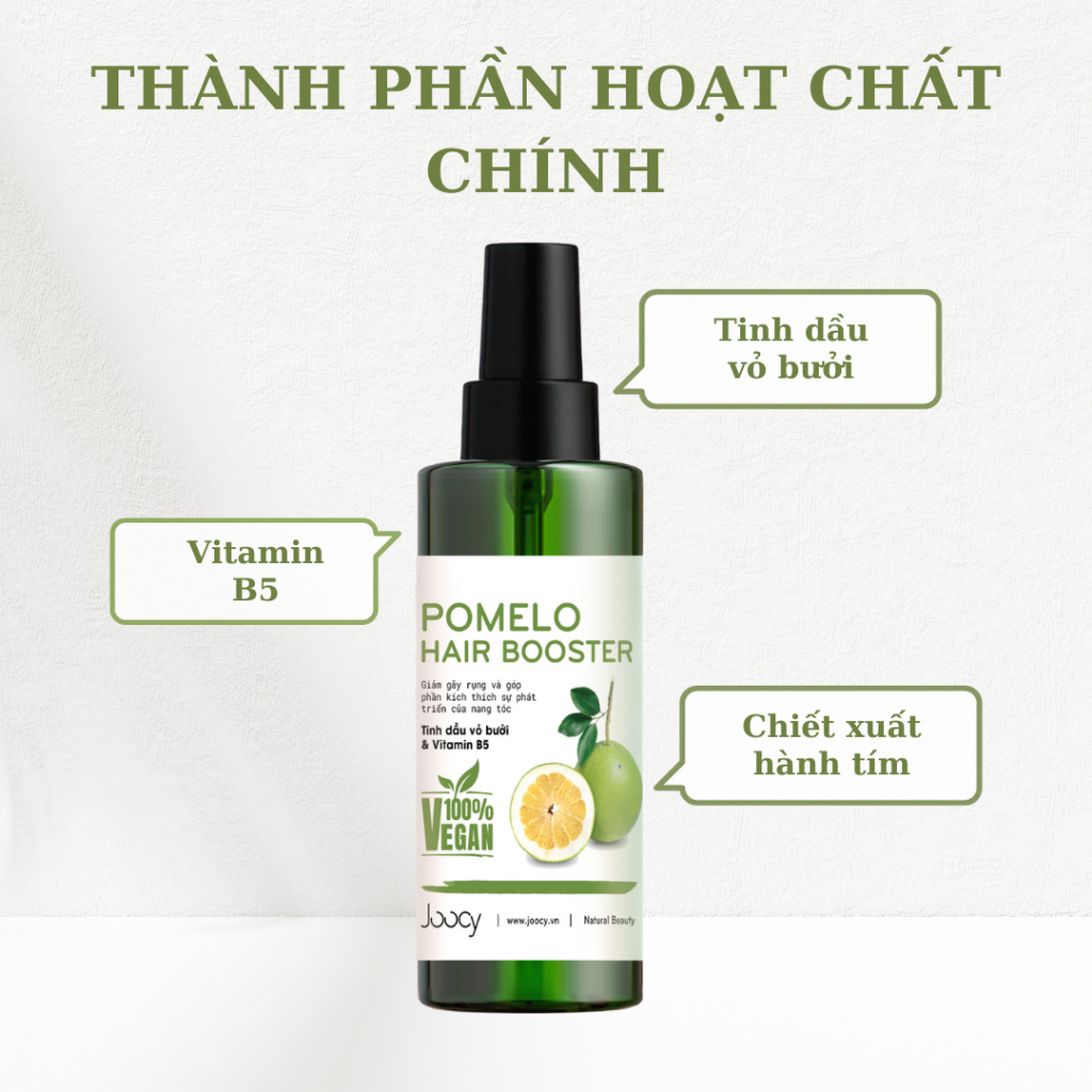 Xịt bưởi dưỡng tóc Joocy 100ml giúp giảm gãy rụng và kích mọc tóc nhanh