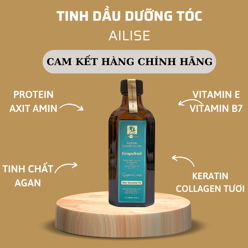 Tinh dầu dưỡng tóc Ailise Lambor Essence Oil 100ml dưỡng bóng tóc chống chẻ ngọn bảo vệ tóc