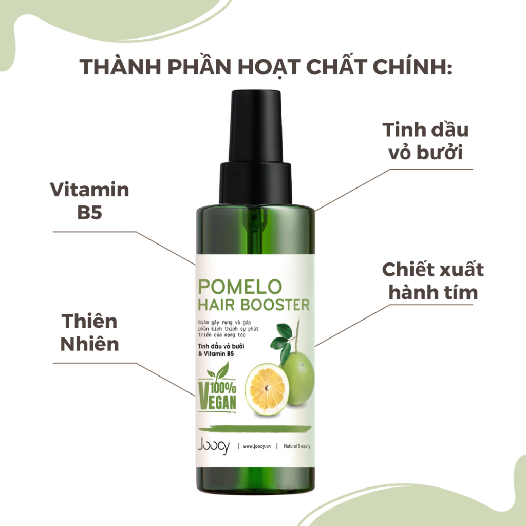 Xịt bưởi dưỡng tóc Joocy giảm gãy rụng kích mọc tóc 100ml