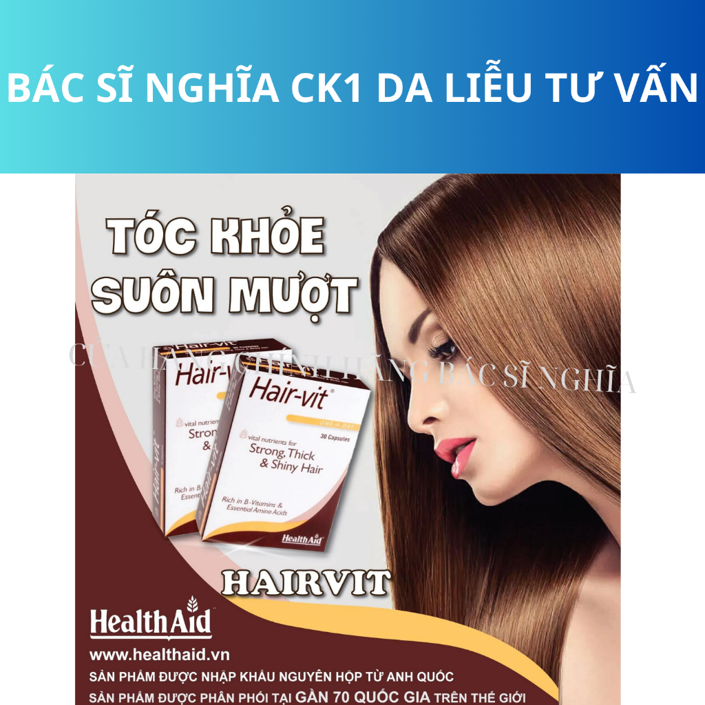 [NHẬP KHẨU CHÍNH HÃNG] VIÊN UỐNG HAIR VIT KÍCH THÍCH MỌC TÓC ĐẸP DA 30 VIÊN