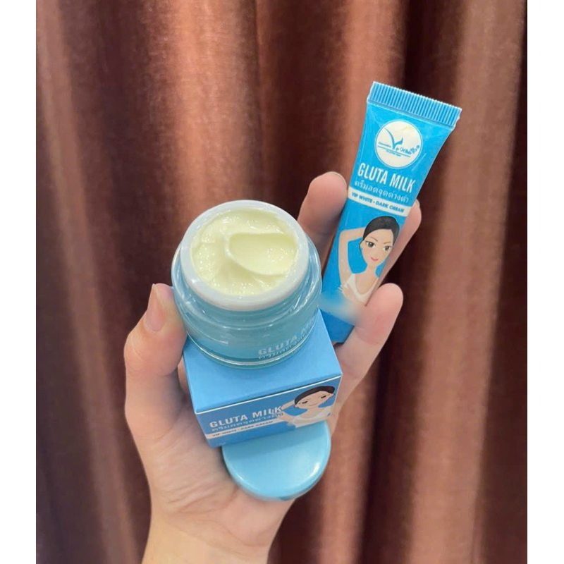 Combo Kem Nách Gluta Milk Giúp Khử Thâm, Trắng Da Vùng Nách