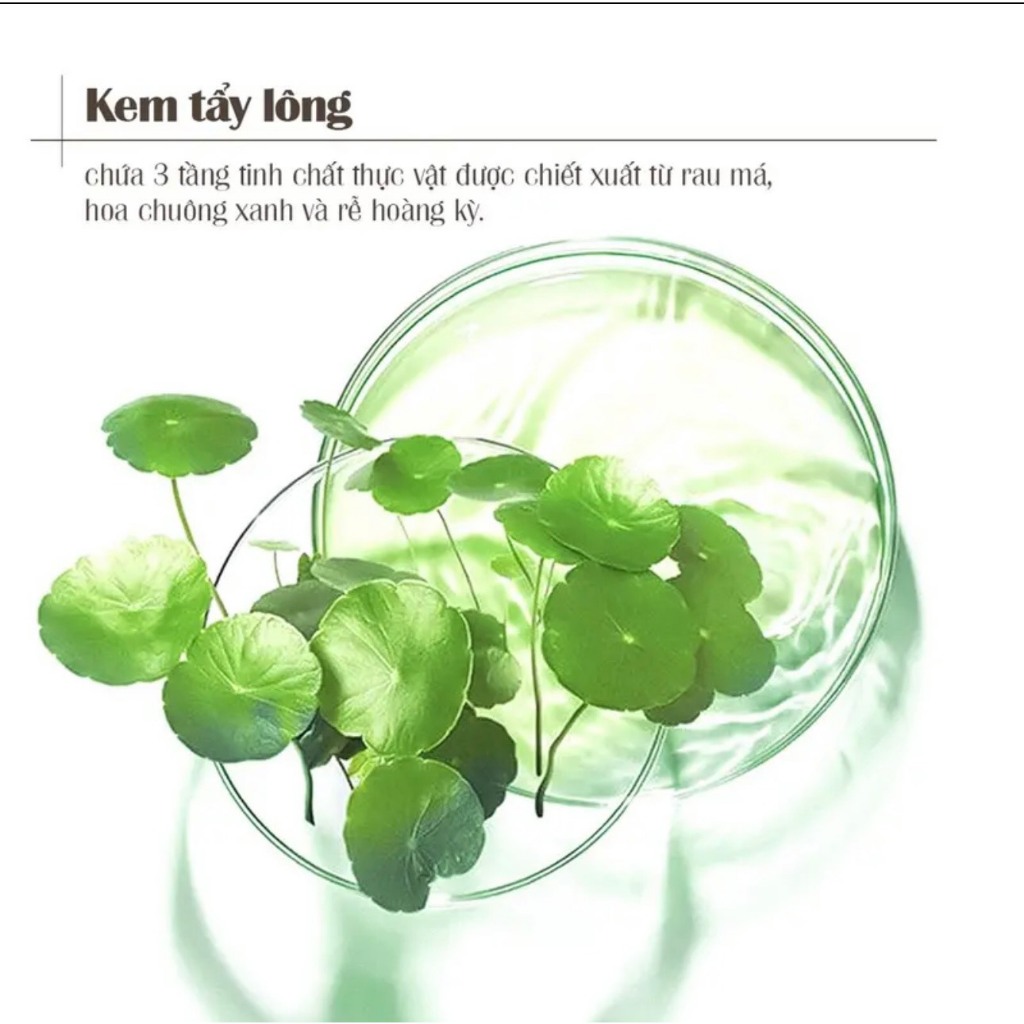 Kem tẩy lông HOBEBAR 50g và Gel Dưỡng Lô Hội 30g Chiết Xuất Tự Nhiên Giúp Triệt Lông An Toàn