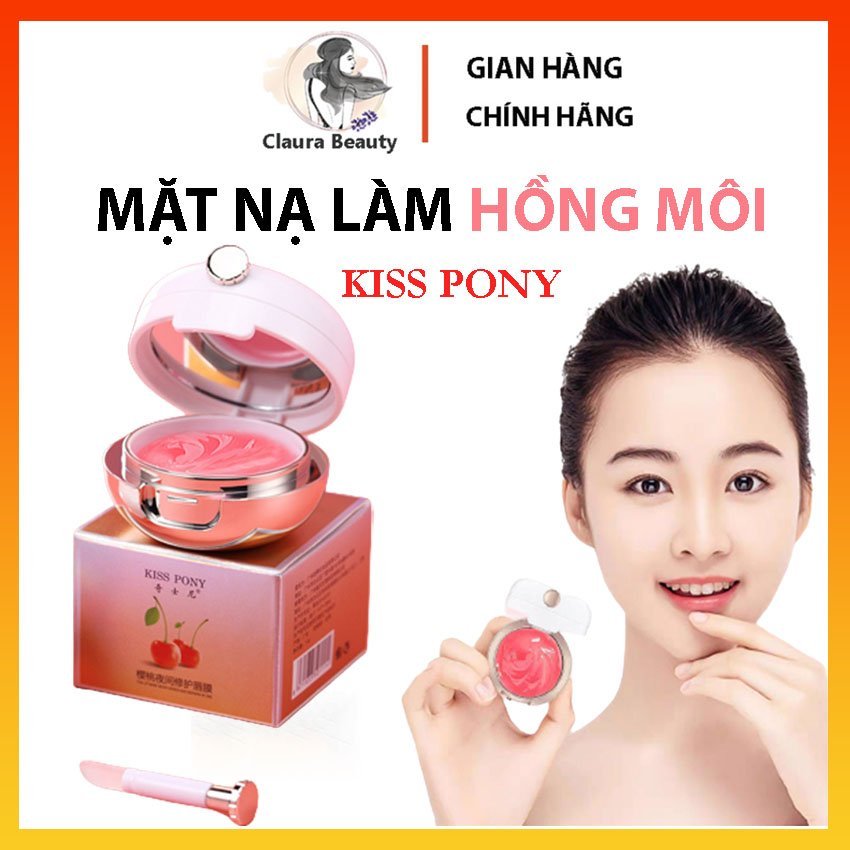Mặt Nạ Ủ Môi Dưỡng Hồng KISS PONY Giúp Môi Căng Mọng, Mềm Mịn, Tẩy Da Chết Cho Môi Hết Thâm Môi – Claura Beauty