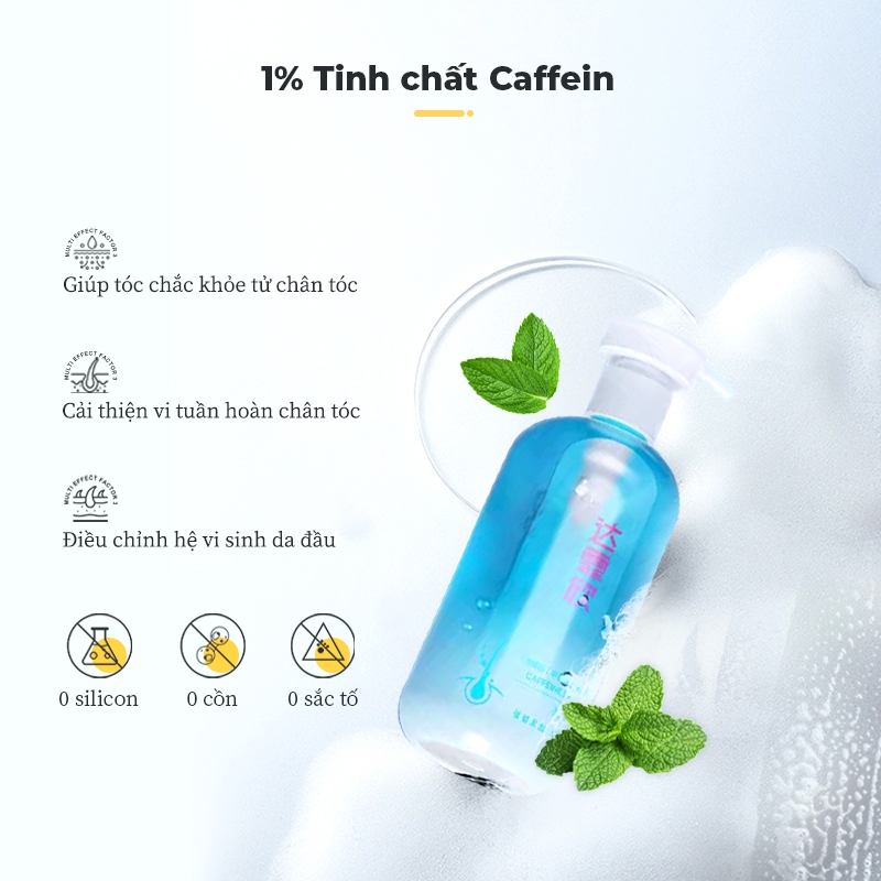 Dafexin Dầu Gội Kích Mọc Tóc Caffeine Ngăn Rụng Tóc 300ml Oil Control and Anti-hairloss Shampoo