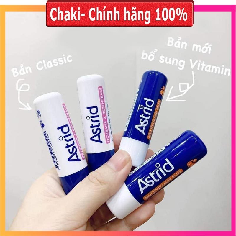 Son Dưỡng Môi Mỡ Hươu Astrid Multivitamin tẩy da chết, tái tạo môi mềm, dưỡng ẩm căng mọng