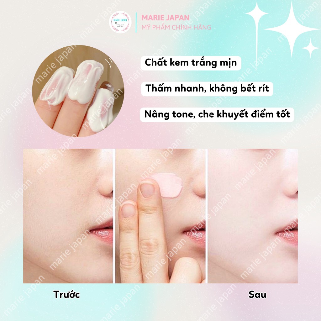Kem Chống Nắng Nâng Tông Smile Leader Sun Cream SPF50 Tuýp 60ml