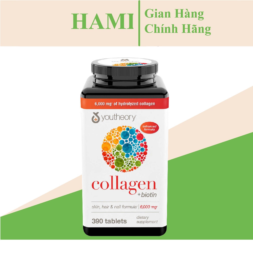 Viên Uống Collagen Youtheory Advanced Type 1,2&3, hỗ trợ chăm sóc Da,tóc, móng, ngăn ngừa lão hóa