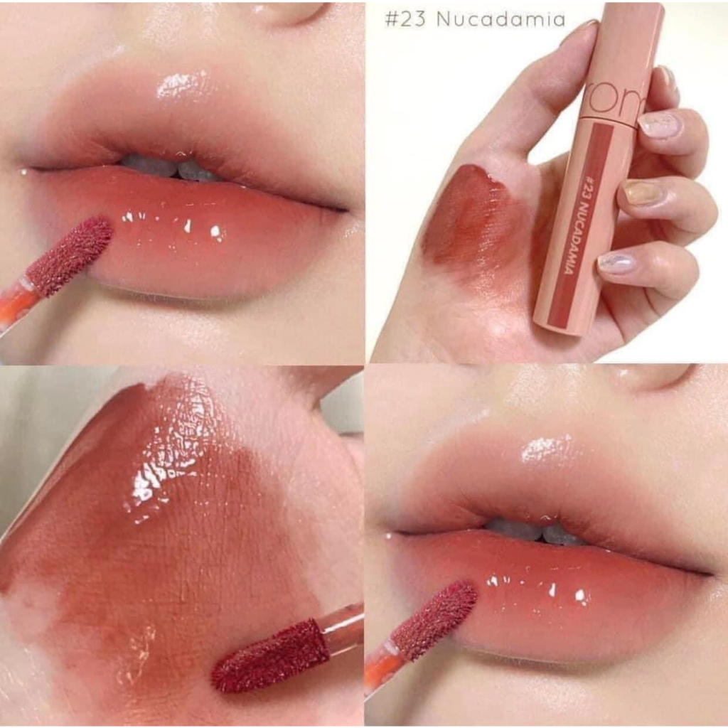 Son tint Romand Juicy Lasting Tint màu 23 Nucadamia Màu Đỏ Nâu Nude